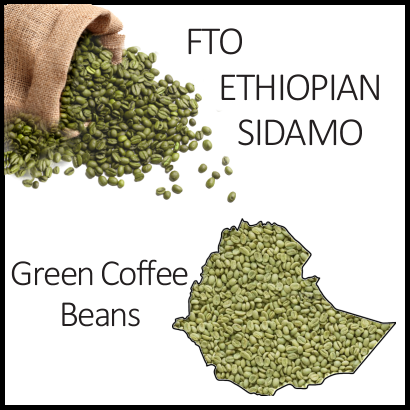 FTO Ethiopia Sidamo Green Beans, 1lb