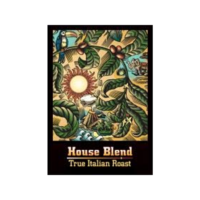 House Blend Dark Roast, BULK 5lb Bag, Coffee Beans