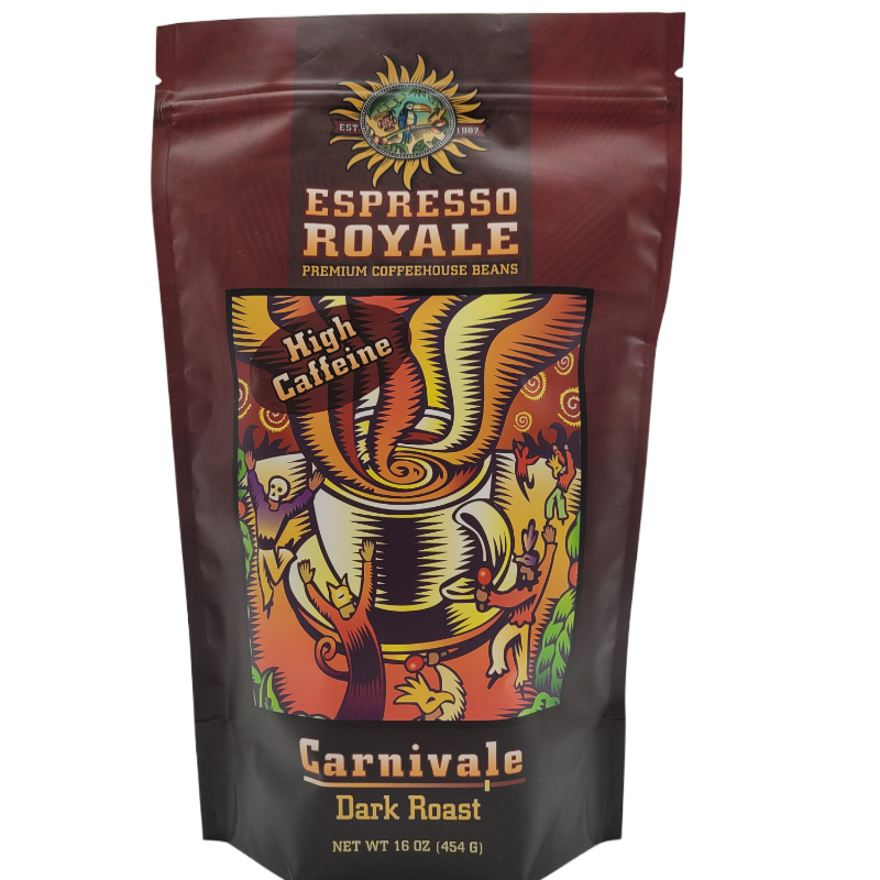 Carnivale, Extra Caffeinated, Rich and full bodied