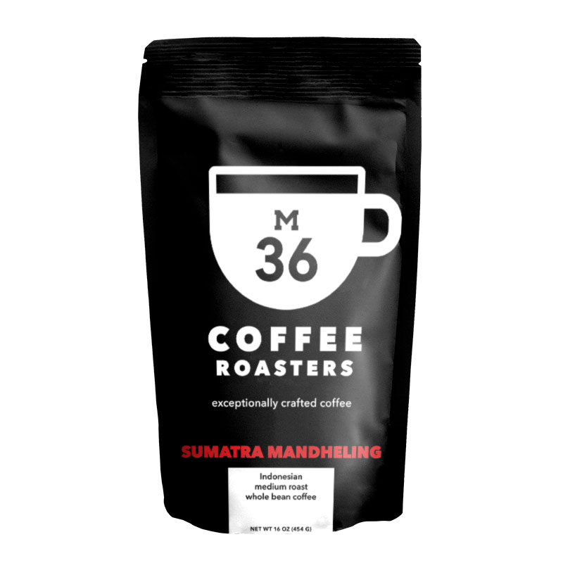 Sumatra Mandheling, earthy with hints of spice and chocolate