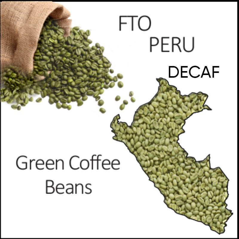 Decaf FTO Peru Green Beans, 1lb